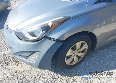 2016 Hyundai Elantra Se from USA, damaged, VIN 5NPDH4AE6GH677370